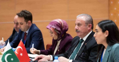 TBMM Başkanı Şentop, Pakistan Milli Meclis Başkan Yardımcısı Durrani ile bir araya geldi