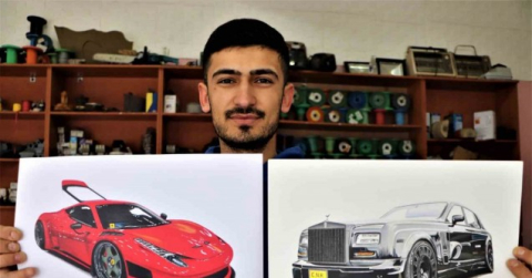 Tekstil işçisi gencin inanılmaz ’çizim’ yeteneği: Gören bilgisayar çıktısı sanıyor
