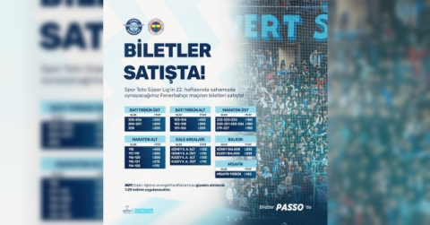 Adana Demirspor - Fenerbahçe maçının biletleri satışa çıktı