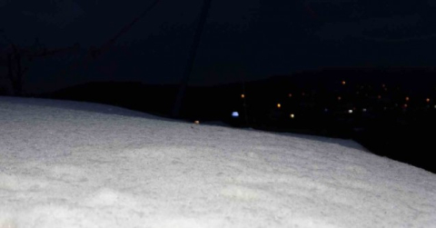 Aydos Tepesi beyaza büründü