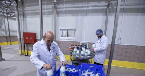 Bayındır Süt İşleme Fabrikasında test üretimi başladı