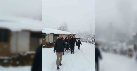 Bingöl’de 90 yaşındaki hasta için ekipler seferber oldu
