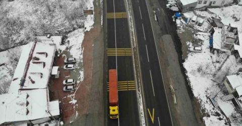 Bolu Dağı beyaz örtüyle kaplandı