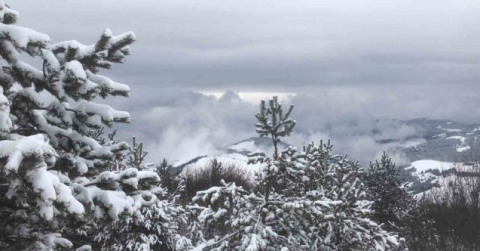 Kızlan Yaylası’nda beyaz güzellik