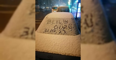 Beylikdüzü’nde kar etkisini gösterdi
