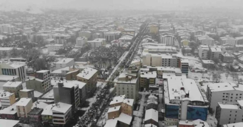 Bitlis’te kartpostallık kar görüntüleri