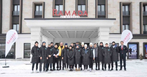 Kazakistan Short Track Milli Takımı, dünya kupasına Erzurum’da hazırlanıyor