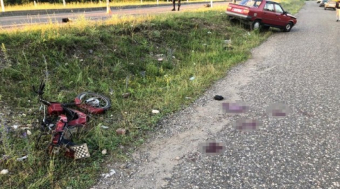 Otomobil ile motosiklet çarpıştı: 1 ölü