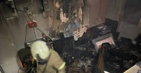 Tütün dükkanı yandı, patlama herkesi korkuttu