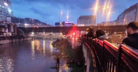 Alkollü şahıs dereye düştü