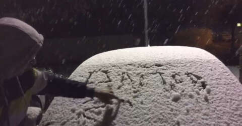 Gaziantep’te kar ve yağmur sevinci