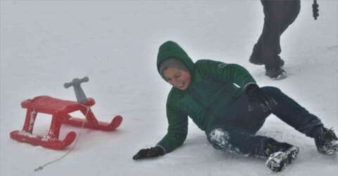 Kar yağdı, Akdağ şenlendi