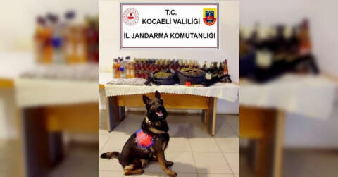 Kocaeli’de 178 litre kaçak alkol ele geçirildi