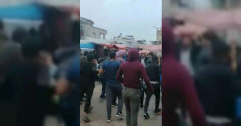 Adana’da pazarda taşlı sopalı kavga