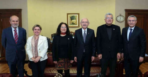 CHP Genel Başkanı Kemal Kılıçdaroğlu, SOL Parti heyeti ile bir araya geldi