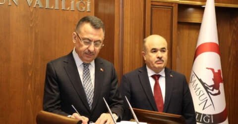 Cumhurbaşkanı Yardımcısı Fuat Oktay Samsun’da