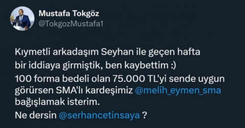 Forma paraları Melih Eymen’e