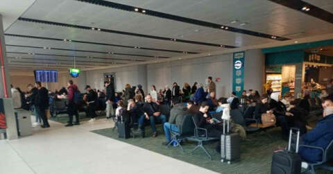 İki gündür uçmayı bekleyen Sivaslılardan THY’ye tepki