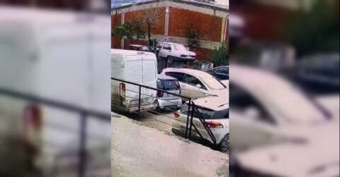 Park eden sürücüye sinirlendi arabasını çöpe attı