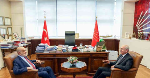 Saadet Partisi lideri Temel Karamollaoğlu’ndan CHP lideri Kılıçdaroğlu’na ziyaret