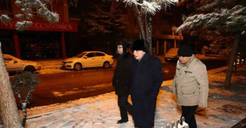 Başkan Altınok’tan sabaha kadar kar denetimi