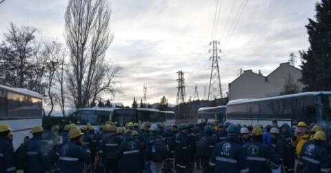 Nallıhan’da madencilerden deprem bölgesine yardım eli