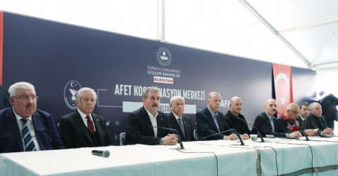 Cumhurbaşkanı Erdoğan’la Elbistan’a giden Bahçeli ve Destici açıklamalarda bulundu