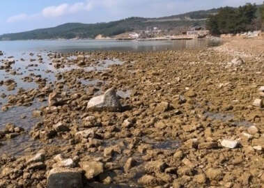Saros Körfezi’nde deniz suyu çekildi
