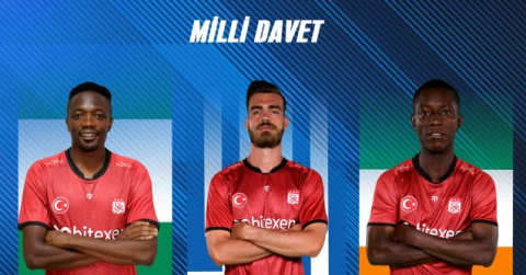 Sivasspor’da 3 futbolcuya milli davet