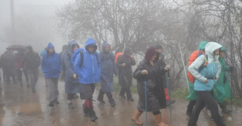 Çanakkale Zaferi’nin yıl dönümünü yürüyüşle kutladılar