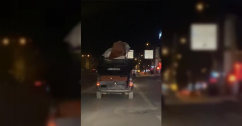 Bursa'da trafikteki tehlikeli taşımacılık