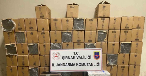 Şırnak’ta 48 bin 900 paket gümrük kaçağı sigara ele geçirildi