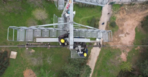 Uludağ'da 165 metre yüksekte ölümle burun buruna...