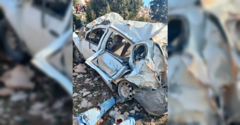 Cip uçuruma yuvarlandı: 5 ölü, 1 yaralı