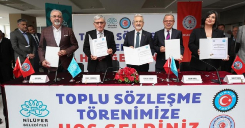 Nilüfer’de toplu sözleşme sevinci