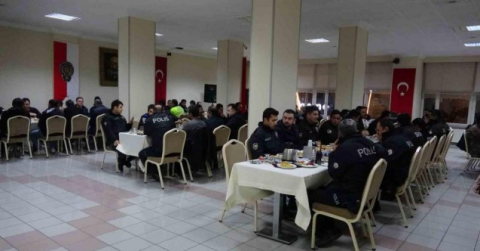 Polis ekipleri sahur sofrasında bir araya geldi