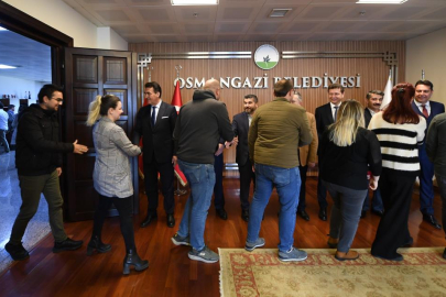 Başkan Dündar, personelle bayramlaştı