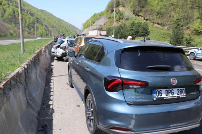 Zincirleme trafik kazası, TEM Otoyolu trafiğe kapandı