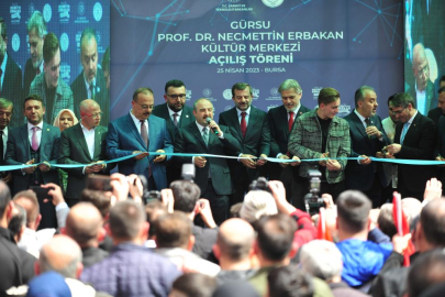 Bursa'da Necmettin Erbakan Kültür Merkezi hizmete açıldı
