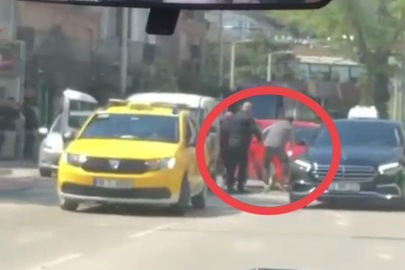 Bursa'da kavga ettiği sürücüyü az daha eziyordu!