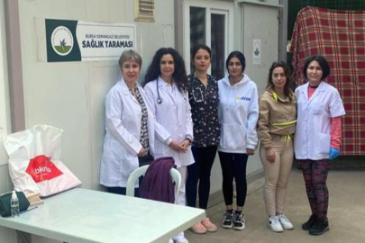 Osmangazi’den deprem bölgesinde sağlık taraması