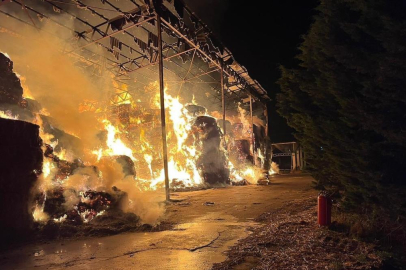 Karacabey’de korkutan çiftlik yangını