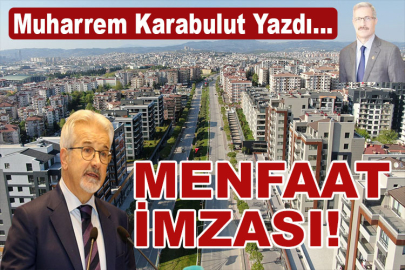 Menfaat imzası!