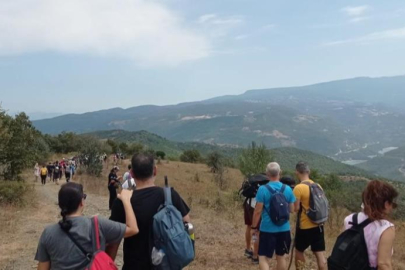 Bursa'da mysia Yolları’nda yürüyüş yapanlar tabiatın tadını çıkardı