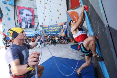 Nilüfer’de tırmanma yarışları nefes kesti