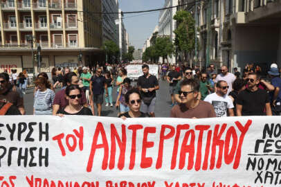 Yunanistan’da yeni çalışma yasa tasarısı protestosu