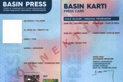 Basın kartları resmi kimlik kartı olarak kullanılabilecek