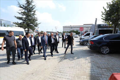 İnegöl'de metal sanayide parke taş ve otopark düzenlemesi