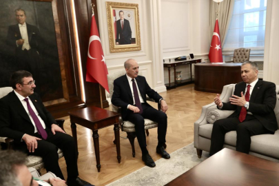 TBMM Başkanı Kurtulmuş, Bakan Yerlikaya'yı ziyaret etti