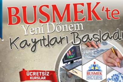 BUSMEK’in lezzet atölyelerine kayıtlar başladı